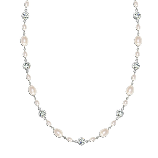 Isabella Vintage Pearl Bridal Necklace £78