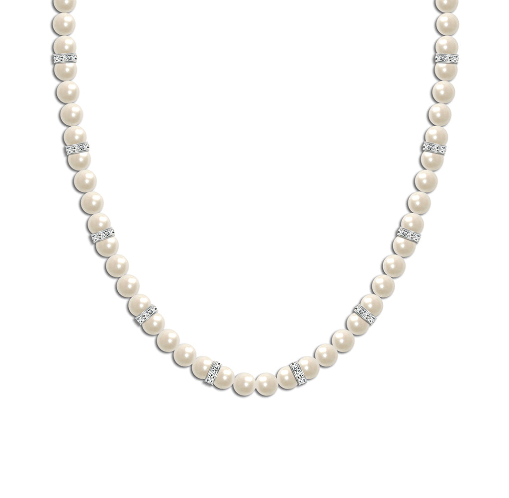Crystal Elegance Pearl Bridal Necklace  £82