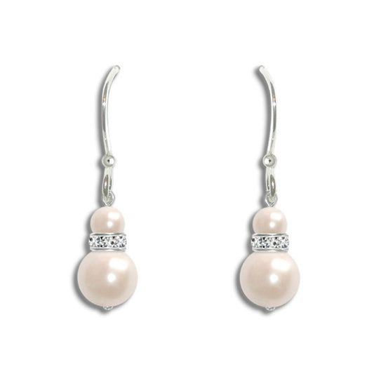 Divine Pearl Drop Bridal Earrings