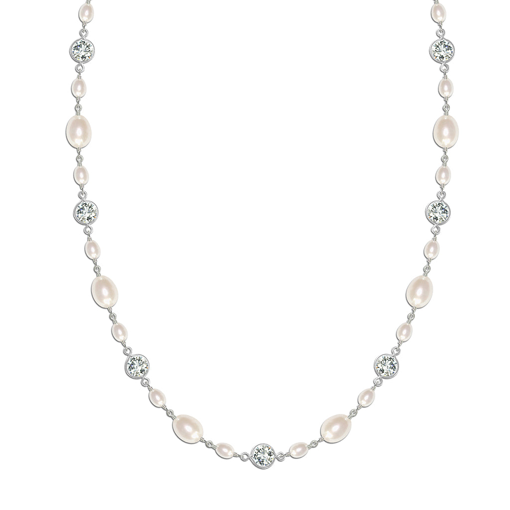 Isabella Vintage Pearl Bridal Necklace £78