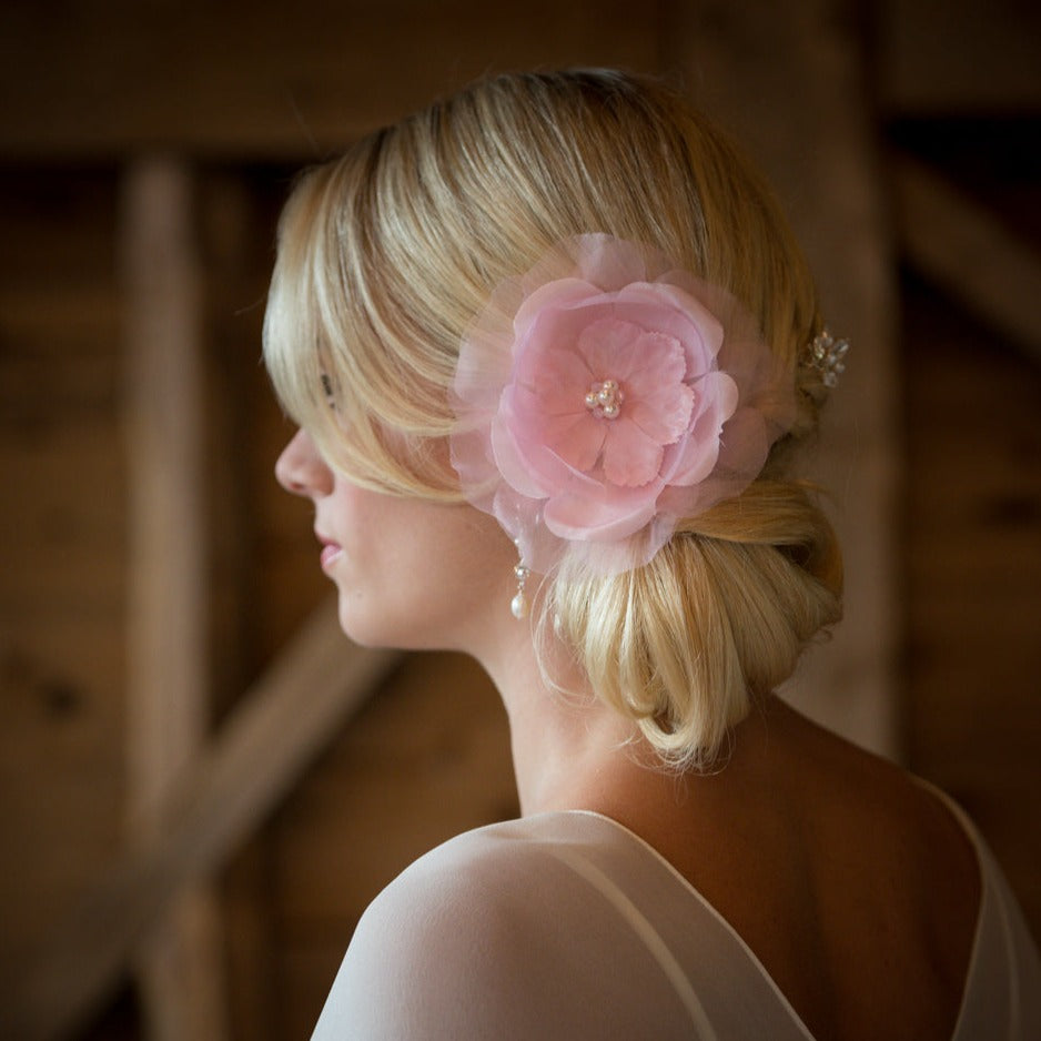 Jewelled Bella hair flower £36 Chez bec (pink) 2
